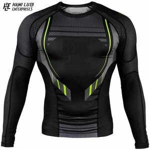 Vente en gros 2025 Conception personnalisée Jiu Jitsu brésilien Rash Guard fournisseurs pakistanais Hommes BJJ Rash Guard dans le prix de vente entier - Product Image 1