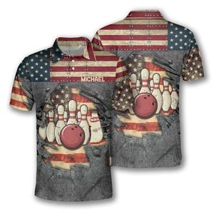 เสื้อทีมโบว์ลิ่งชายสร้างขึ้นด้วยผ้ากีฬาระบายอากาศได้ดีตัวเลือกการปรับแต่งชื่อและหมายเลขส่วนบุคคล - Product Image 6