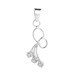 Handmade 925 Sterling Silver <b>Pendant</b> with Natural White Topaz <b>Emerald</b> Cut Charm for Women Shah Gems - Product Image 1