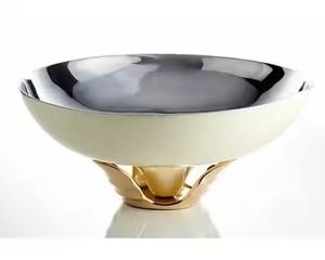 Série de bols de service en métal de style premium pour tables contemporaines - Product Image 4