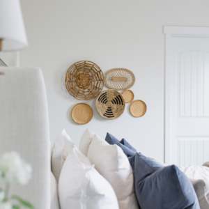 Ensemble de 6 paniers muraux à texture et forme variées Accents muraux durables - Product Image 2