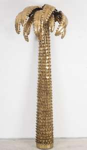 งานฝีมือโลหะสไตล์อาร์ตเดโค ต้นอินทผลัมโบราณ ตกแต่งโต๊ะ ห้องนั่งเล่น ของตกแต่งโลหะวินเทจสุดสร้างสรรค์ ต้นไม้โลหะ - Product Image 2