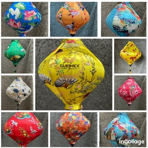 Nouvelle lanterne en soie traditionnelle du Viet Nam de style rétro pour l'exportation - Product Image 4