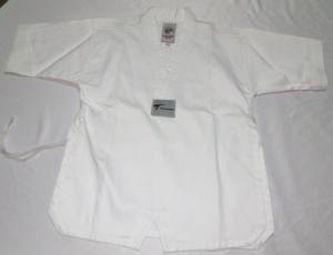 Uniforme de Taekwondo d'été en polycoton côtelé blanc à manches courtes, col en V, cordon de serrage, ceinture courte, arts martiaux, pratique unisexe - Product Image 2