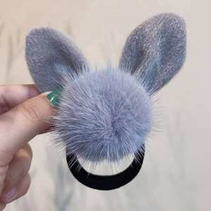 Jolies élastiques à cheveux en forme d'oreilles de lapin, chouchous, élastiques à cheveux en forme de nœud, cordes à cheveux, bandeaux, porte-queue de cheval - Product Image 6