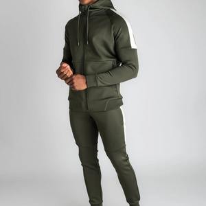 Conjunto de pantalones de chándal con cremallera completa y logotipo personalizado para hombre, chándal de invierno ligero, Sudadera con capucha a prueba de viento, cremallera, manga larga impresa - Product Image 3