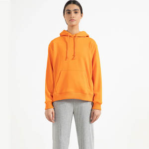 เสื้อมีฮู้ดเข้ารูปสำหรับผู้หญิงเสื้อมีฮู้ดแขนยาวคอกลมออกแบบโลโก้ได้ตามต้องการ - Product Image 1