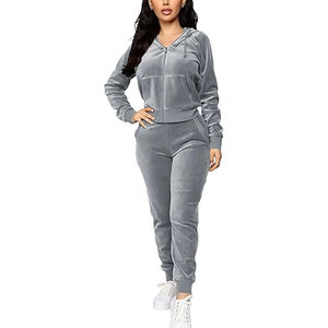 Survêtement respirant pour femme OEM, séchage rapide, unisexe, velours noir, jogging, ensembles de survêtement, taille plus, bas de survêtement actifs 2026 - Product Image 1