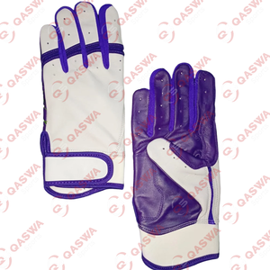 Guantes de bateo de béisbol de cuero para jóvenes y adultos con logotipo personalizado Últimos guantes de posición de campo de puño corto para uso en exteriores - Product Image 6