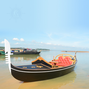 Venetian Gondola Real Boat 21 'hecho a medida con paleta para lago hecho a mano canoa de madera barco Kayak/canoa para la venta barco de pesca - Product Image 2