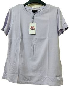 Camiseta de algodón 100% para mujer, ropa transpirable de manga corta para mujer, camiseta lisa cómoda con patrón sólido - Product Image 1