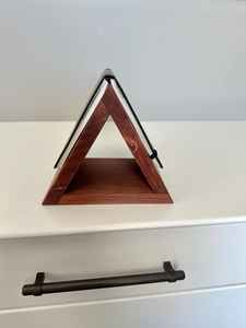 Porte-livre en bois naturel de nouvelle conception, porte-livre en bois de qualité supérieure pour adultes et enfants, table de chevet, porte-livre triangulaire - Product Image 3