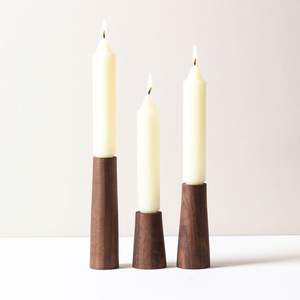 Porte-bougie en bois en forme de pilier, fait main, support décoratif pour table à manger, mariage et décoration de la maison - Product Image 5