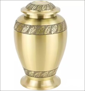 Color azul con urna de cremación de metal de árbol plateado utilizada para suministros funerarios para cenizas de adultos urnas de recuerdo urnas para mascotas para ahorrar memoria - Product Image 2