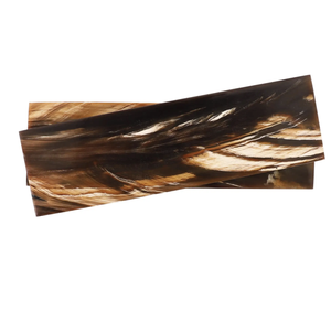Platos de Cuerno de Búfalo Hechos a Mano, Platos de Cuerno, Artesanías Naturales, Plato Largo de Cuerno de Búfalo - Product Image 1