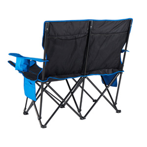 Sedia da Campeggio Pieghevole in Acciaio al Carbonio con Poggiapiedi, Borsa Termica e Tasca Laterale, <span class=keywords><strong>Poltrona</strong></span> da Spiaggia per Esterni - Product Image 5
