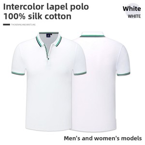 Haute qualité 200gsm Polyester coton hommes Polo T-shirt personnalisé hommes broderie Logo Polo Golf T-shirt pour hommes livraison DDP - Product Image 6