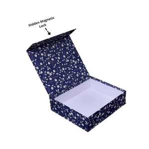 Boîte en papier magnétique personnalisée imprimée en quadrichromie avec revêtement UV, emballage cadeau rigide, fermeture magnétique cachée, boîte d'expédition - Product Image 1