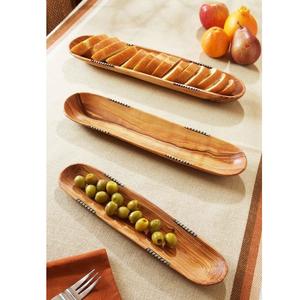 Bandeja de Servicio para Hostelería, Platos de Madera Natural con Asas, Bandejas de Madera de Acacia Hechas a Mano, Oferta Especial de Navidad - Product Image 6