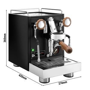 Cafetera Espresso Compacta - 1 Grupo - Manual - Sistema de Pre-infusión y 1 Varilla de Vapor - Negra - Product Image 2