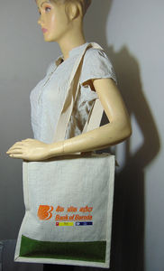 Diseño personalizado ecológico yute bolsa de compras estilo manejado Buen Precio de proveedor indio - Product Image 4