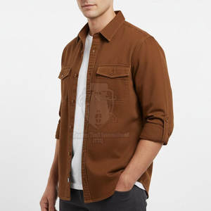 เสื้อเชิ้ตยีนส์ผู้ชายแขนยาวคุณภาพดีที่สุด ผ้าฝ้าย 100% ระบายอากาศได้ดี ทนทาน น้ำหนักเบา สวมใส่สบายที่สุด - Product Image 4