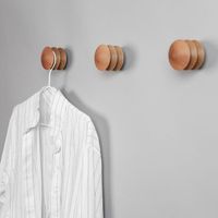 Belfi Design support de cintre mural support d'affichage crochet stockage crochets en bois crochet mural support, cintre en bois moderne.