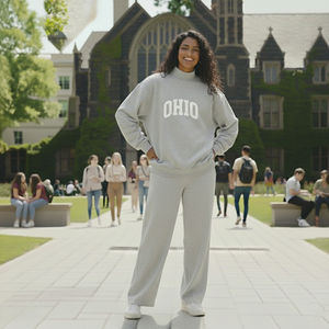 Ensemble de survêtement décontracté en polyester uni pour femme et unisexe de haute qualité, 2 pièces, hiver, écologique, respirant, réversible, personnalisé Sigma - Product Image 5