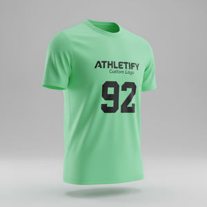 Maillot de football personnalisé et maillot de football en polyester 100%, avec les noms des joueurs, les numéros et les logos personnalisés pour les équipes - Product Image 1