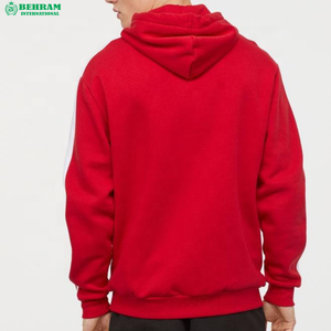 Regular Fit Heavyweight 70% Cotton 30% Recycled Polyester Fleece & Two penal Pullover Hoodies pour hommes - Product Image 5