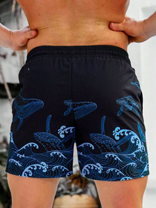 Pantalones Cortos Casuales Deportivos para Hombre, 100% Algodón, con Cordón, Holgados, de Color Sólido, a la Moda - Product Image 2