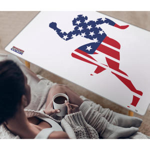 Muebles de Sala de Estar Contemporáneos con Diseño de Estrellas y Rayas, Decorativo Running Man - Product Image 3