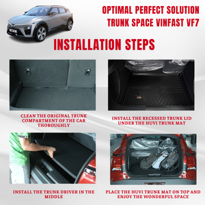 Top Maximize Space Storage VF7 Forro de maletero completo Combo Partición de coche Organizar Material resistente Partición de maletero de coche compuesto - Product Image 3