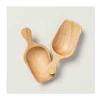 Pas cher Prix Bois Scoop Cuillère Thé Café Bain Sel Médecine Poudre Mesure Scoop Cuillère Meilleur Prix