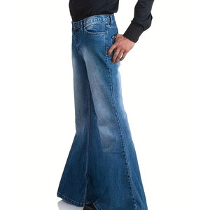 Jean slim homme tendance streetwear avec bas évasé et fermeture éclair – Nouveauté 2026 - Product Image 2