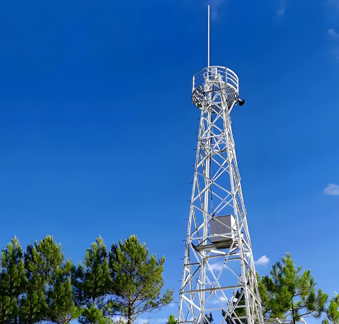 All-Weather Steel Observation Tower-Hot Dip Galvanized Manual Lifting Quick Disassembly Reliable for Border Outpost Monitoring