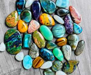 Mezcla natural de la mejor calidad, cabujón de piedras preciosas, piedras preciosas sueltas para la fabricación de joyas de la India - Product Image 4