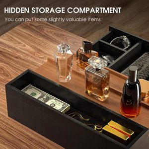 Organizzatore per Profumi a 3 Livelli in Noce Nero Ecologico Moderno con Cassetto Espositore e Supporto Regalo per Fragranze Maschili - Product Image 5