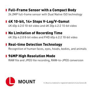 DC-S5 Full <b>Frame</b> Mirrorless 4K 60P Video <b>Recording</b> Camera with 20-60 mm L-Mount Lens 5-Axis Dual I.S. Flip Screen Wi-Fi - Product Image 1