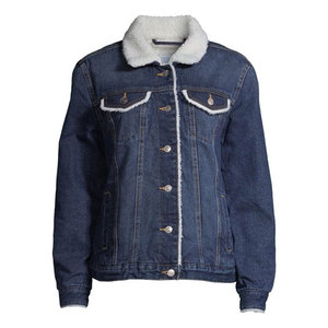 New Design Top Selling Premium Quality <b>Women</b> Jeans <b>Jacket</b> Solid Color Streetwear <b>Lightweight</b> <b>Women</b> Jeans <b>Jacket</b> - Product Image 1
