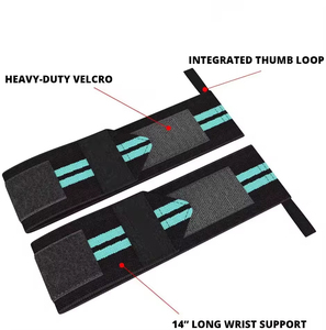 ข้อมือยกน้ำหนักแบบกำหนดเองสไตล์ยอดนิยมสำหรับทุกเพศ OEM บริการยิมยกน้ำหนัก - Product Image 6