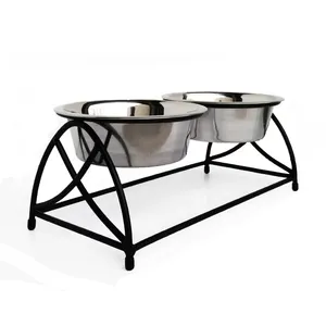 New Customized Stand Design Stainless-Steel Bowls for <b>Dogs</b> Raised Pet <b>Food</b> Bowls Feeders for <b>Dog</b> and Cat <b>Food</b> & Water Pet Bowl - Product Image 5