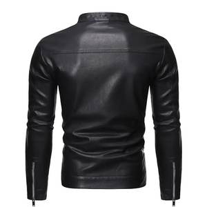 2025 Vintage Punk hommes grands et grands vestes en cuir lavé rembourré veste en cuir pour hommes veste pour hommes - Product Image 3