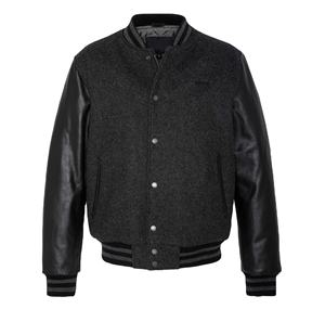 Veste universitaire en laine noire longue pour femme, tricotée, respirante, brodée, à boutons, de haute qualité, pour l'hiver, vente en gros - Product Image 4