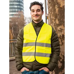 Gilet de sécurité personnalisé avec autocollants et lumières réfléchissants pour articles promotionnels - Product Image 6