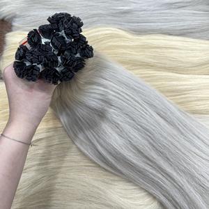 Las Mejores Extensiones de Cabello Virgen Remy Vietnamita 100% Natural al Por Mayor, con Punta Plana, en Colores Rubio Ombre, Lisas y Naturales - Product Image 4