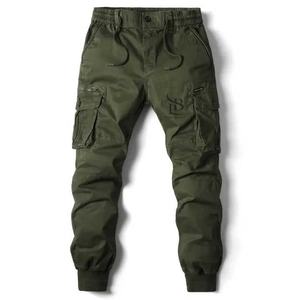 Pantalones Cargo de poliéster de alta calidad para hombre, estilo informal, tela duradera, múltiples bolsillos, rectos de color medio para uso diario - Product Image 2
