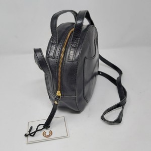 Bolsos cruzados redondos con doble compartimento con cremallera, bolsos de mano para mujer, gran oferta, bolsos de cuero puro de diseñador para mujer, portátiles de moda - Product Image 4