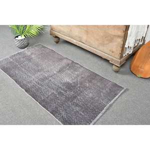 Tapis Turc Vintage Gris Moderne 2.1X4.1 pieds Grande Surface Style Classique Patchwork Design Laine PP Latex pour Couloir Rectangle Espace - Product Image 2