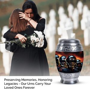 Urnes de football en métal pour cendres humaines Homme adulte pour cendres Urnes funéraires masculines pour cendres humaines adultes Mini urne de taille personnalisée - Product Image 3